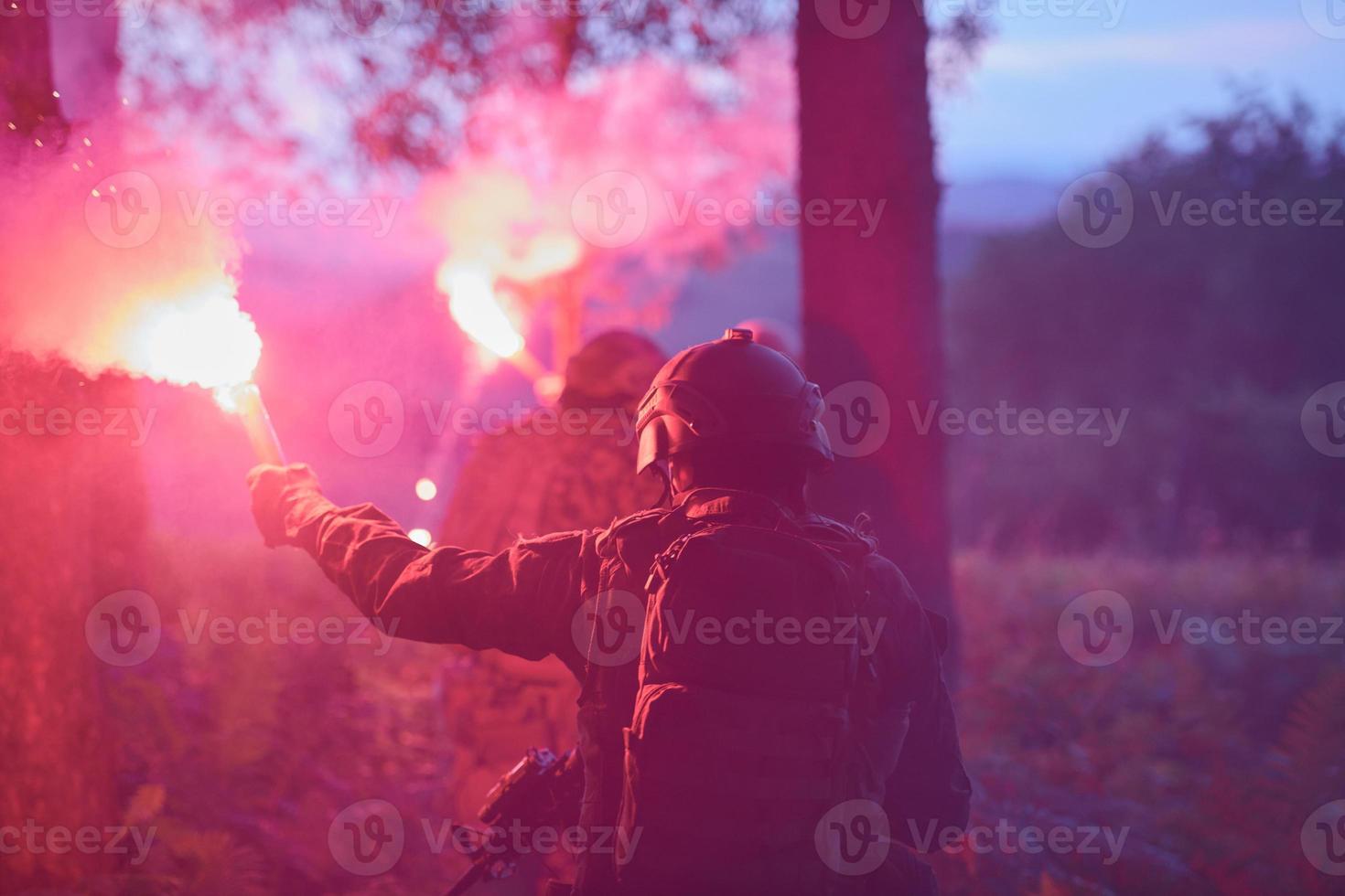 Military soldiers in field photo