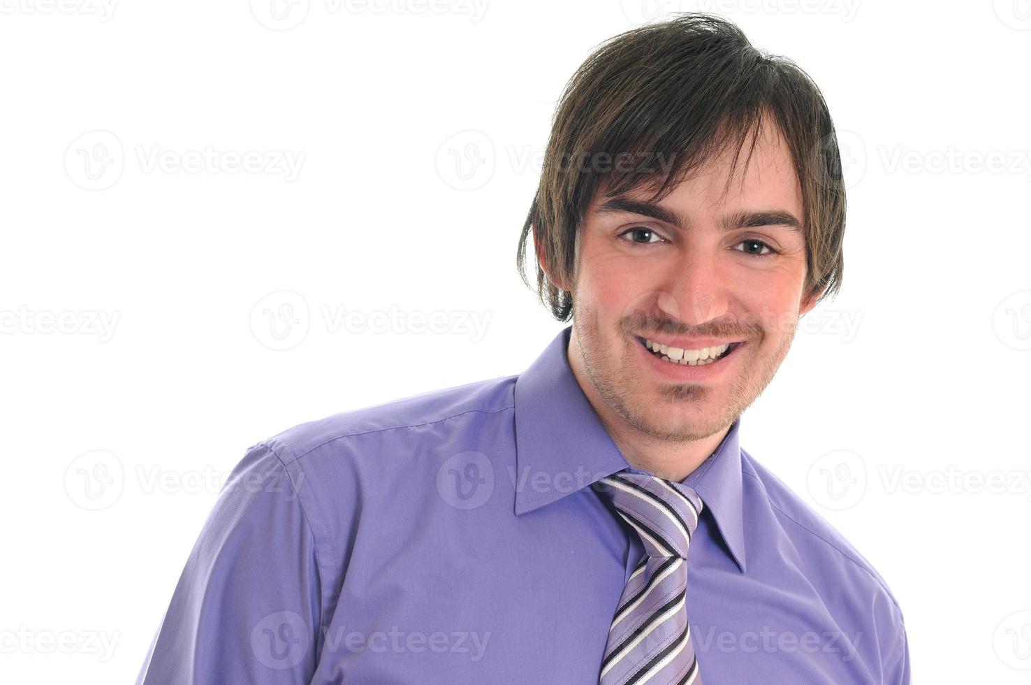 Man on white photo