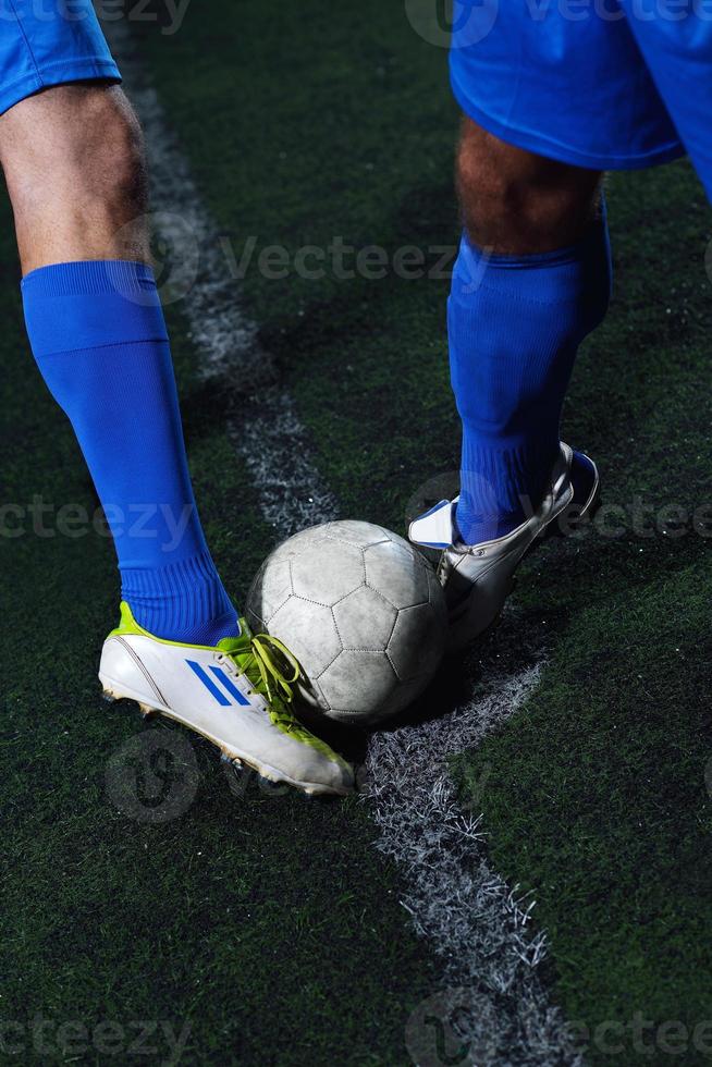 Soccer player view photo
