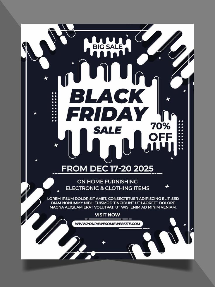 Black Friday Poster Template vector