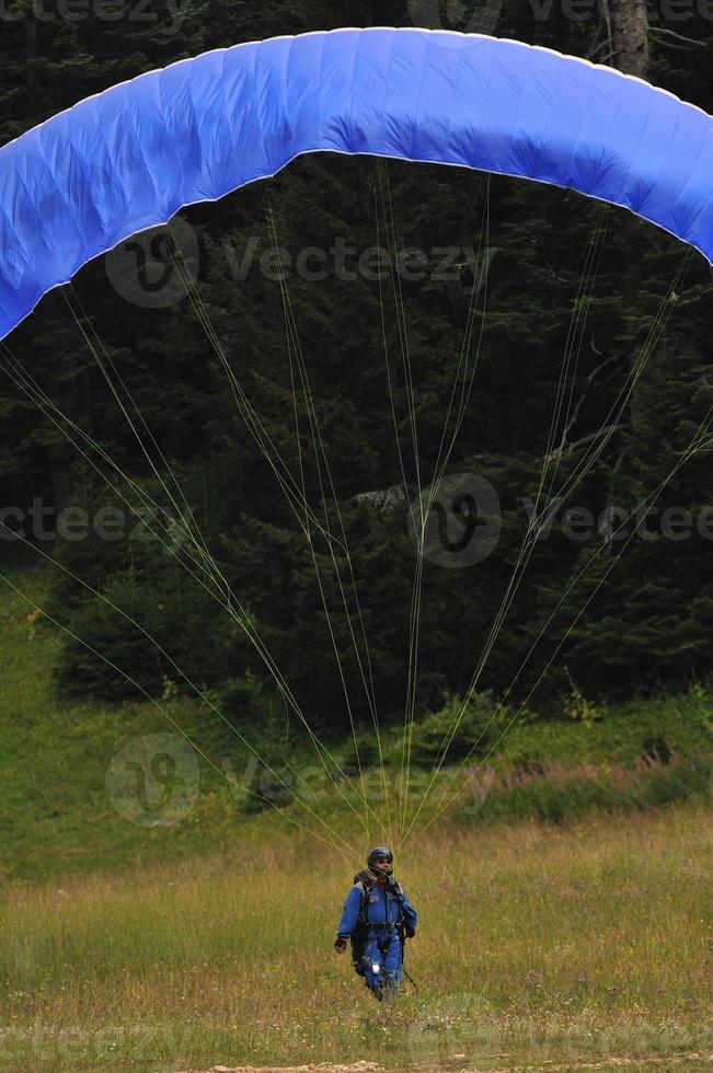 paragliding sport view photo