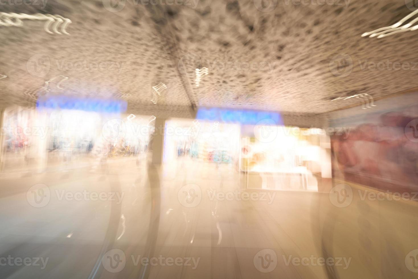 Shopping mall  escalators photo