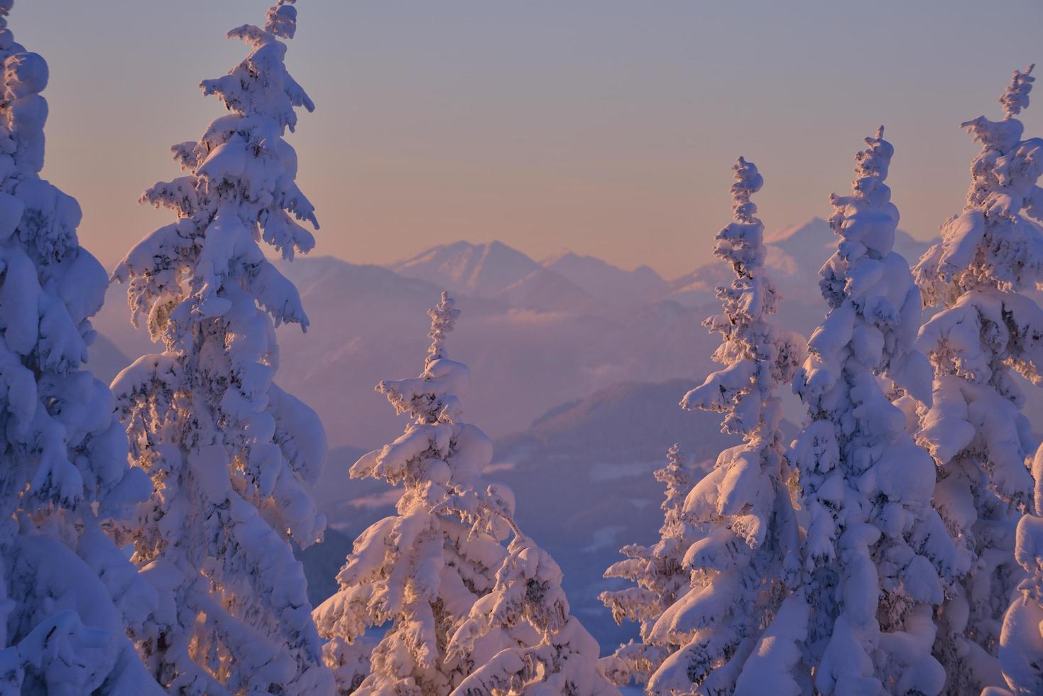 mountain winter landscape photo
