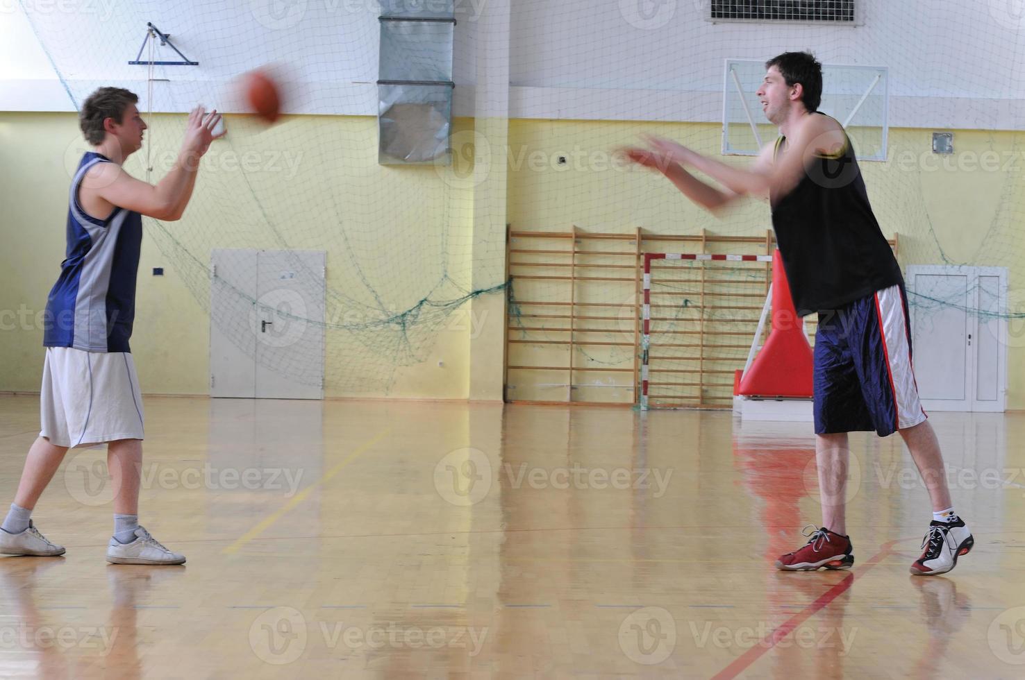 vista del jugador de baloncesto foto