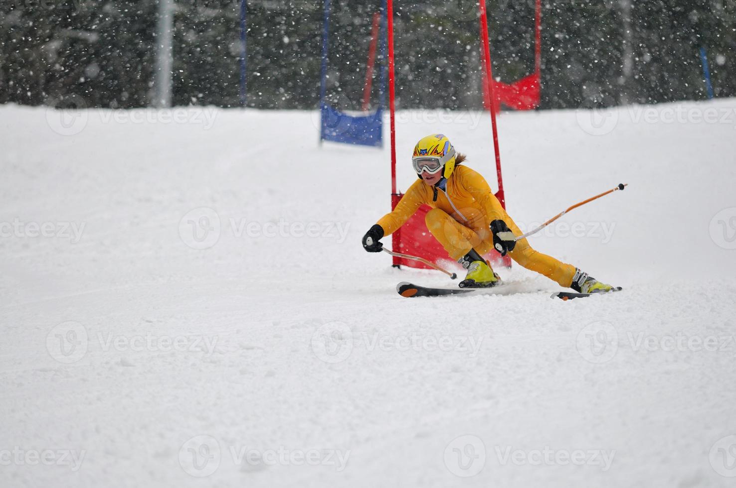 Ski race view photo