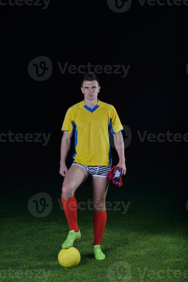 Soccer player view photo