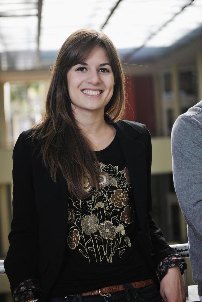 retrato de grupo de estudiantes foto