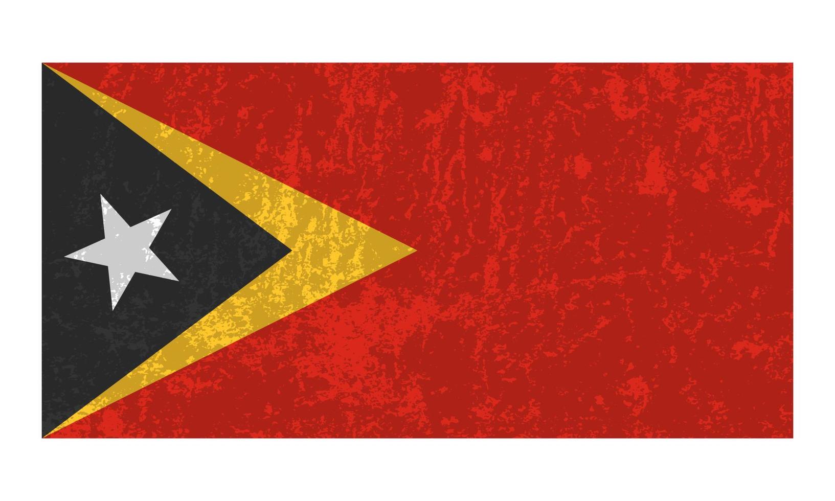 bandera de timor oriental, colores oficiales y proporción. ilustración vectorial vector