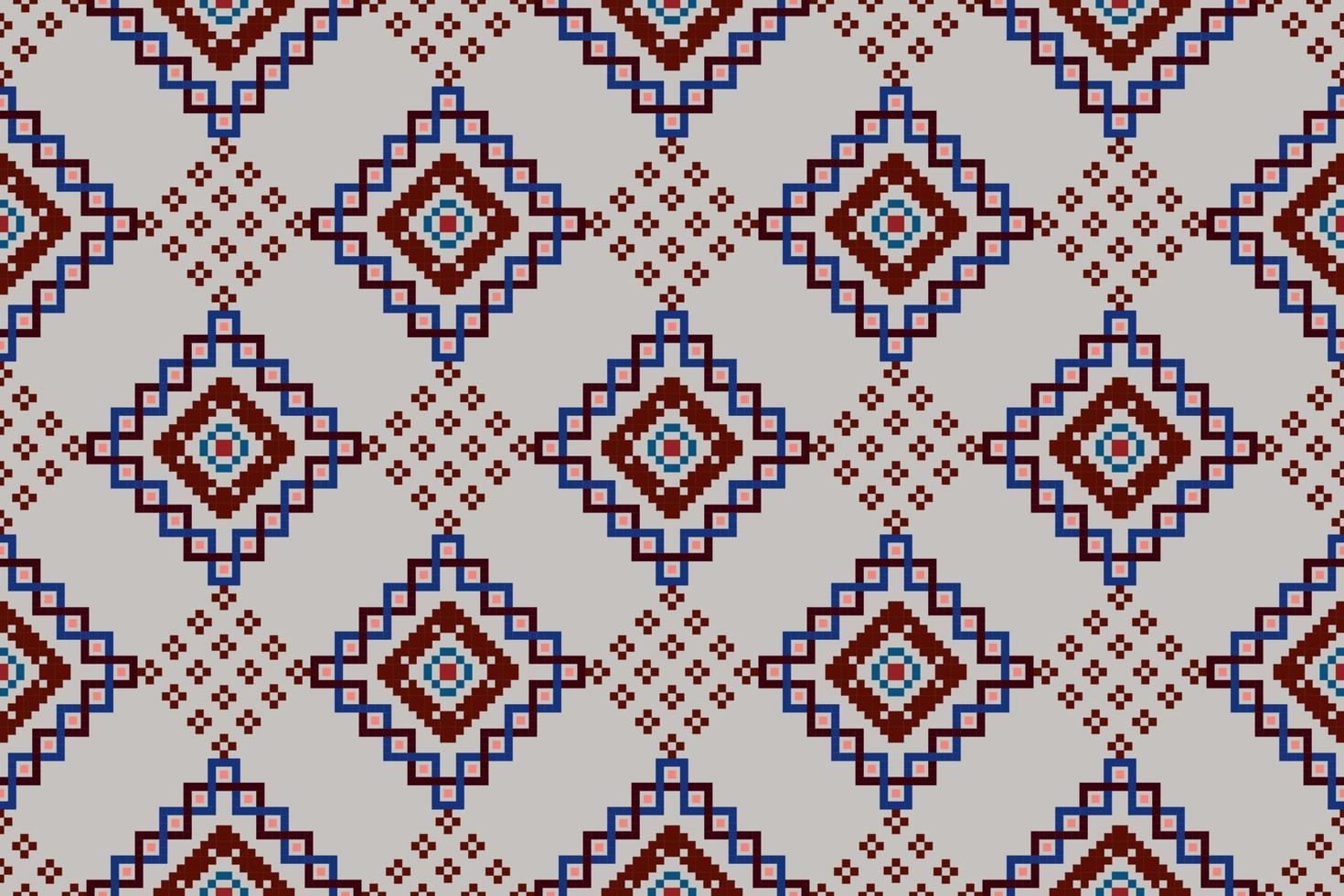 diseño de decoración de patrones sin fisuras étnicos ikat. alfombra de tela azteca boho mandalas decoración textil papel tapiz. tribal nativo motivo flor decorativo tradicional bordado vector ilustrado fondo