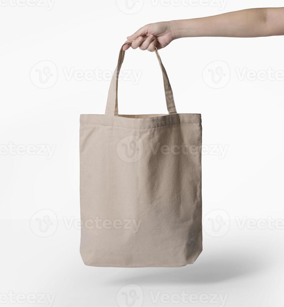 Canvas tote bag mockup template with copy space for your logo or graphic design photo