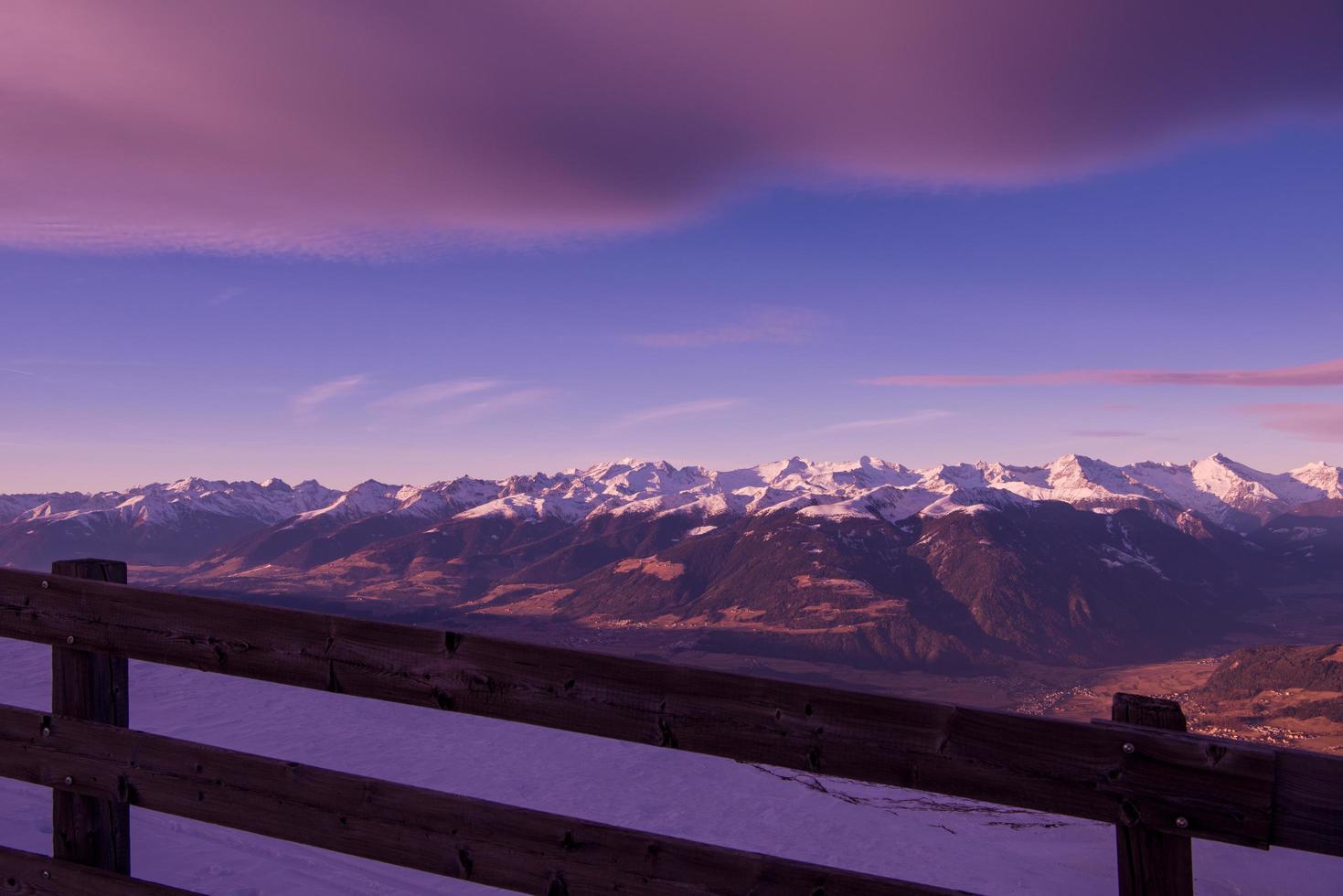 Winter landscape view photo