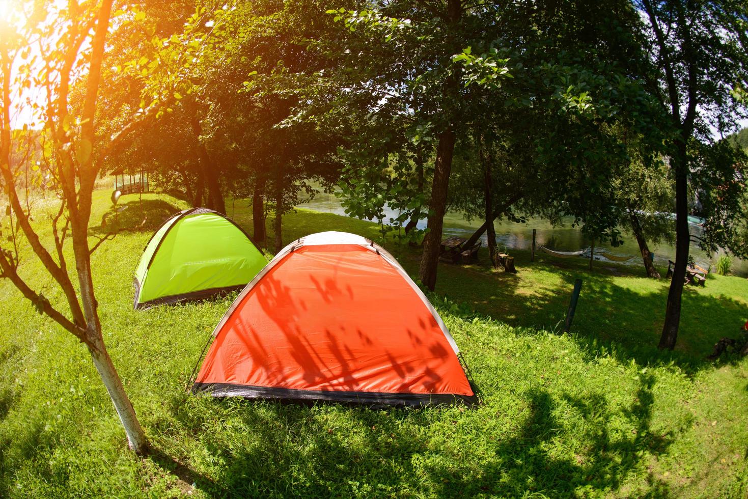camp tent site photo