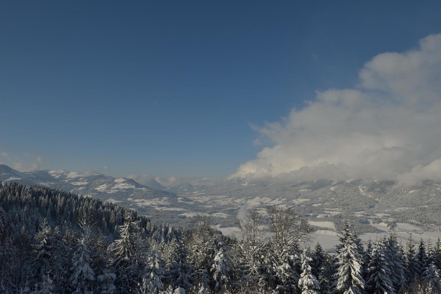 winter mountain landscape photo