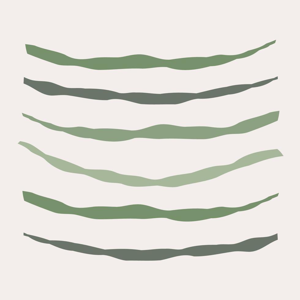 Torn angular green lines vector