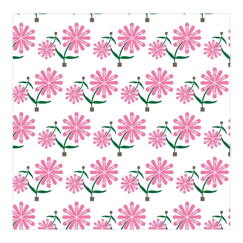 Seamless floral pattern design vector