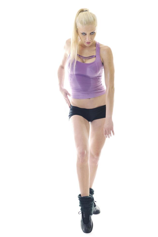 woman fitness isolated photo