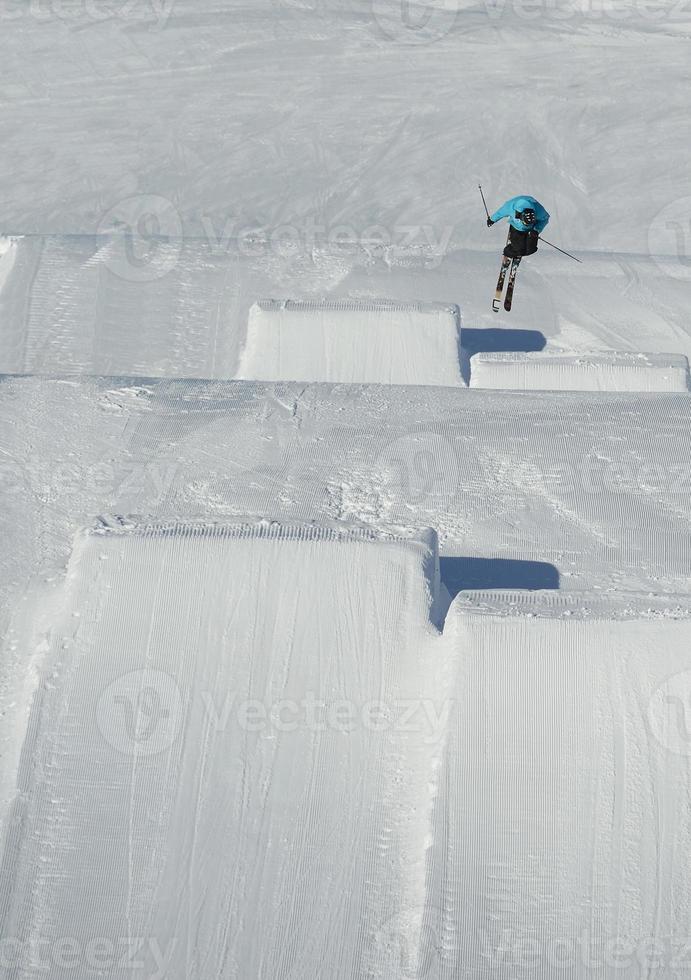 Ski jump view photo