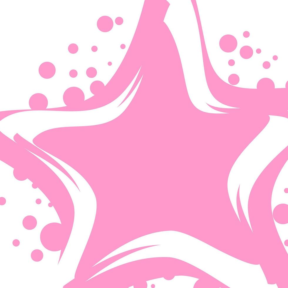 cute star flower abstract background pattern vector