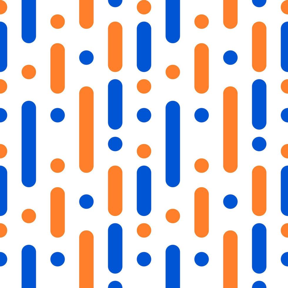 vector pattern background blue and orange stripe and circle