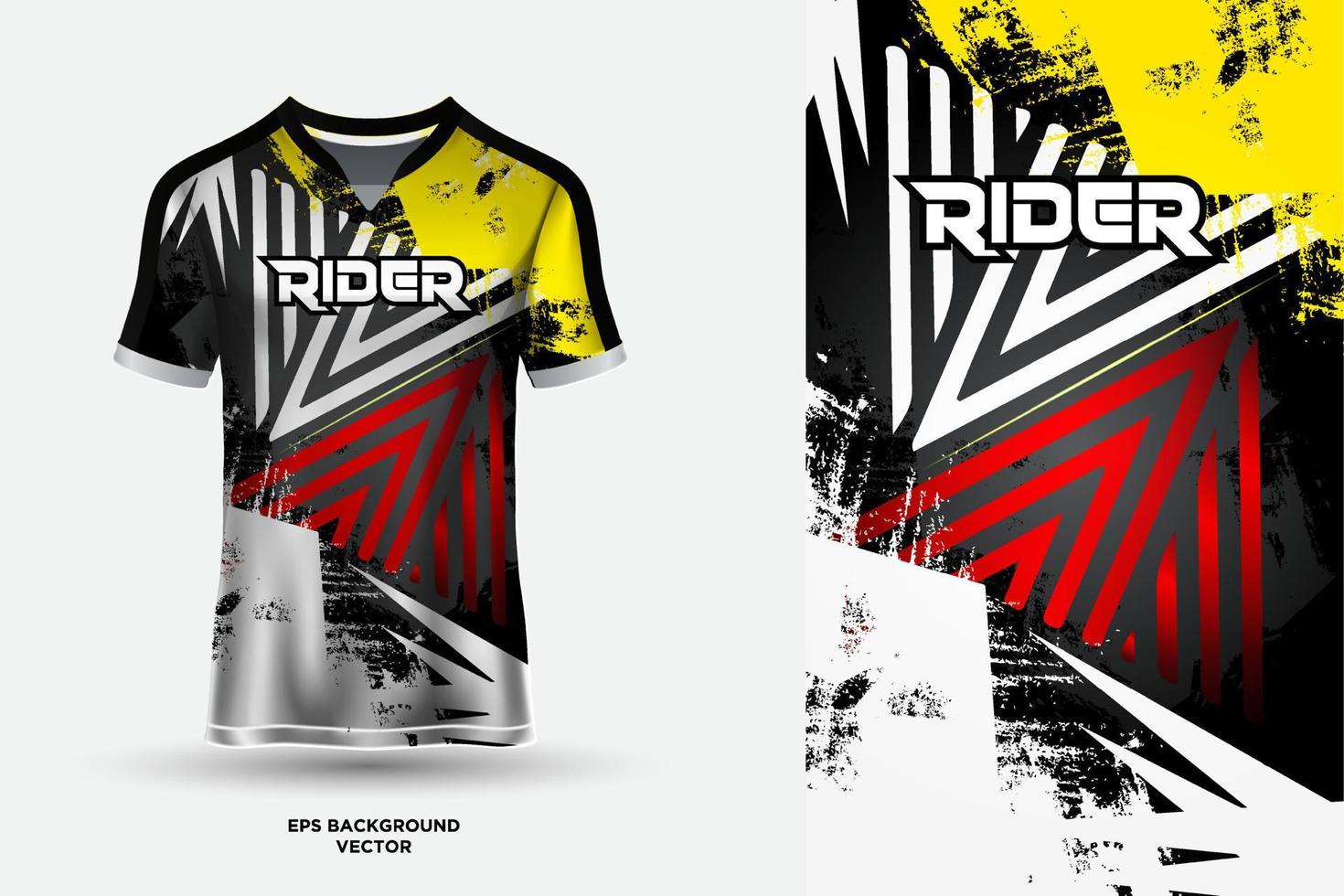 Abstract Futuristic T shirt jersey design suitable for sports, racing, soccer, gaming and e sports vector