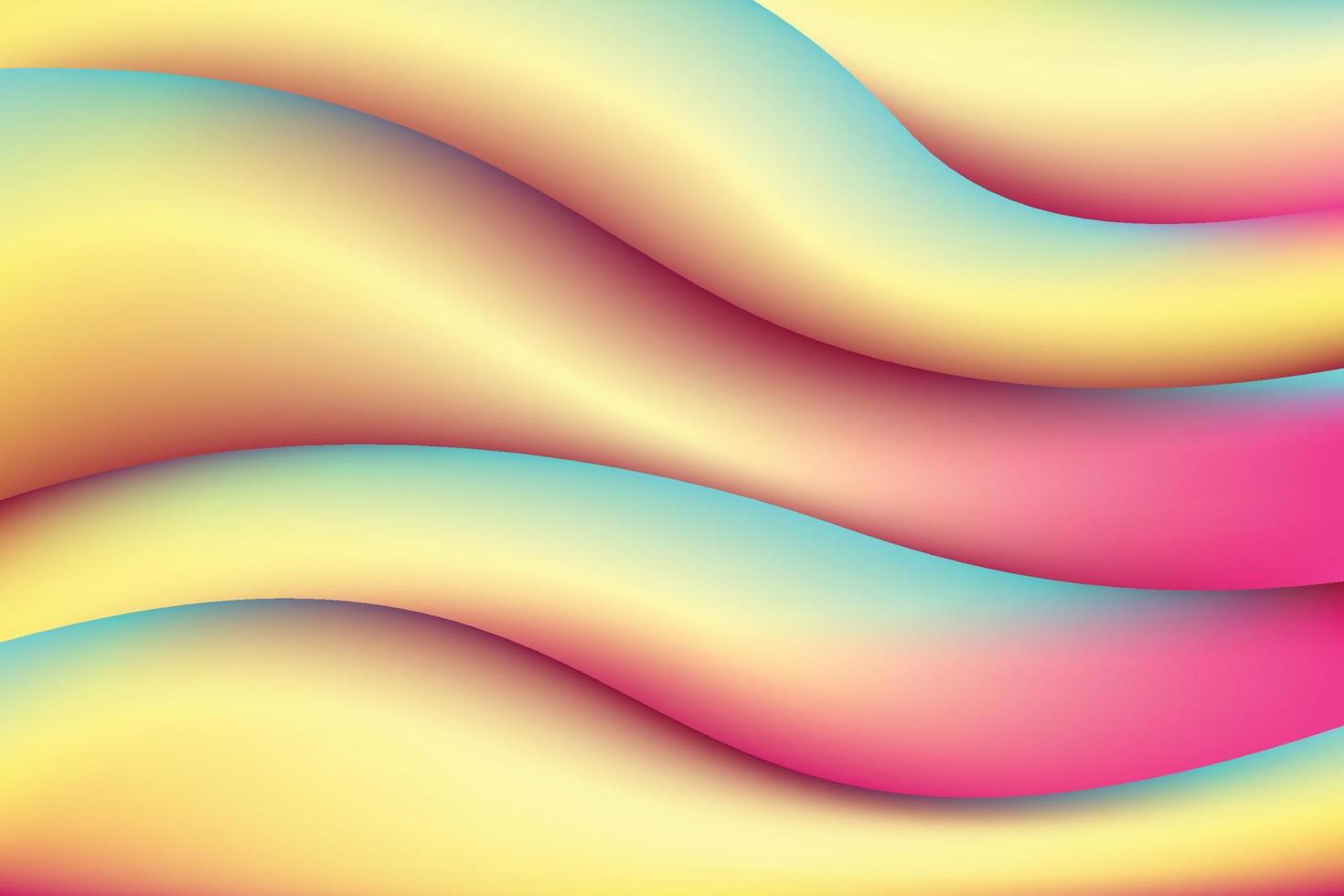 colorful abstract fluid background vector template with neon light effect