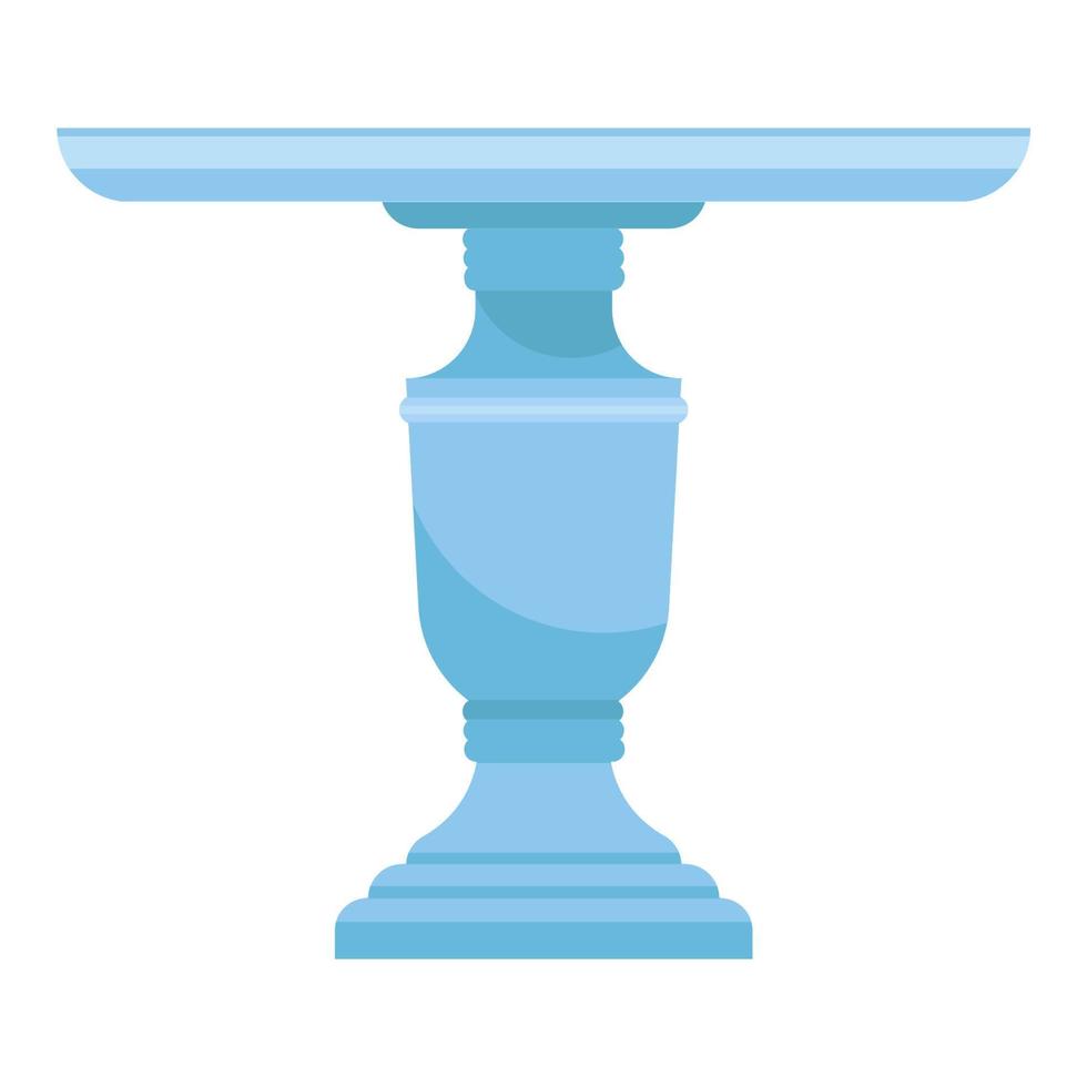 Cake stand in flat icon style. Empty tray for fruit and desserts. Vector illustration