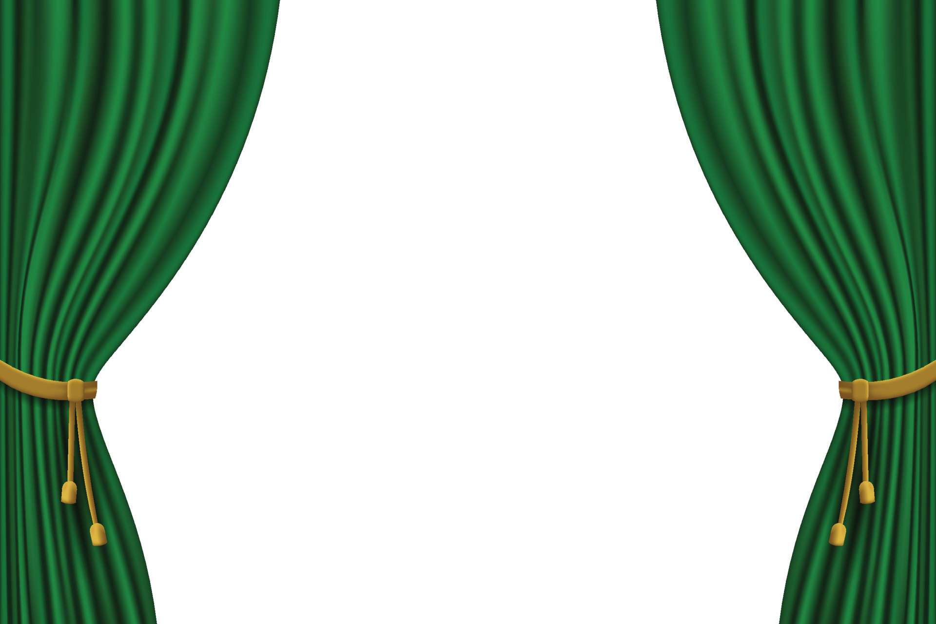 realistic curtain frame template green color vector graphic 11587606