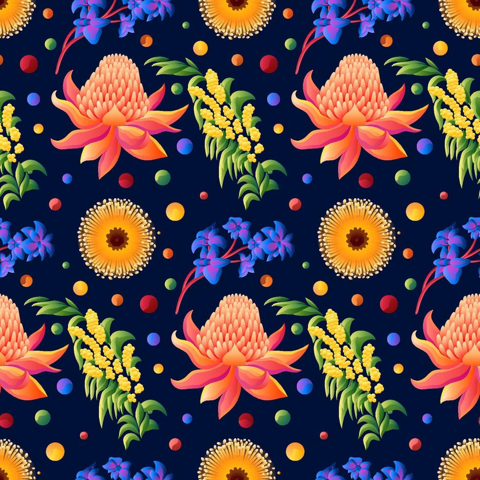 Floral Vector Seamless Pattern