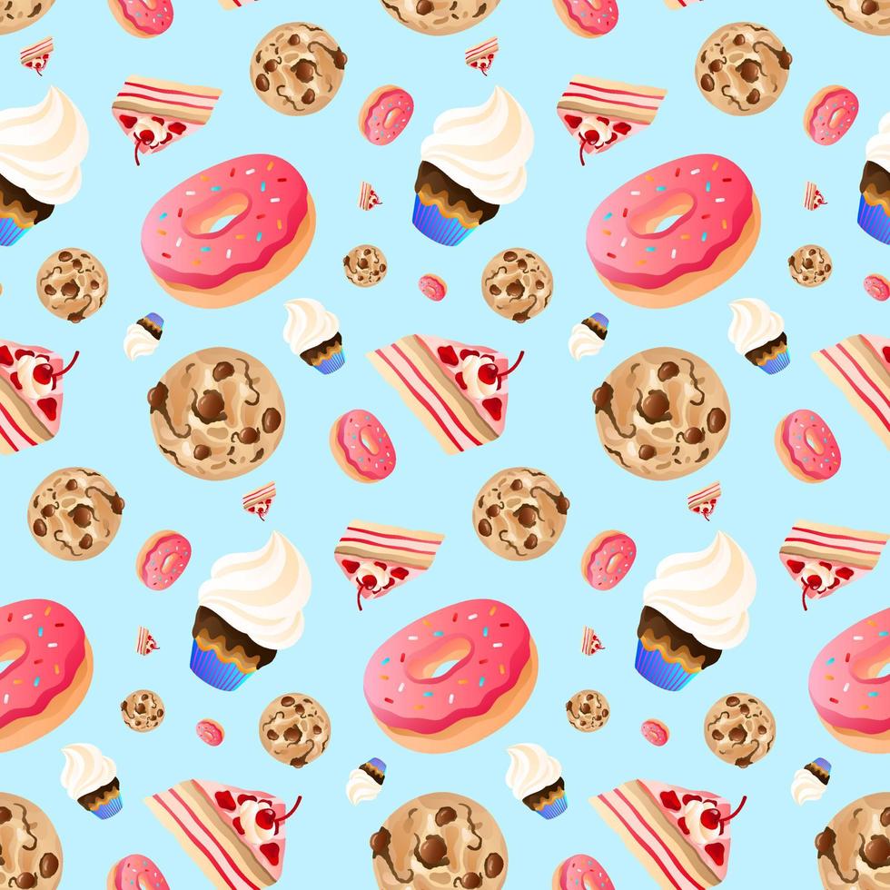 Cake Vector Seamless Pattern