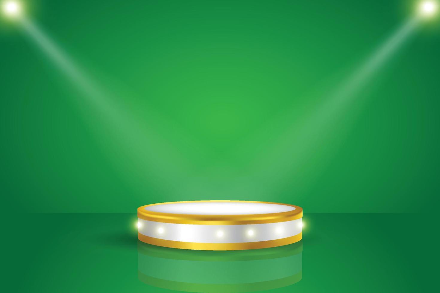 podium template design to display product with light effect, vector graphic