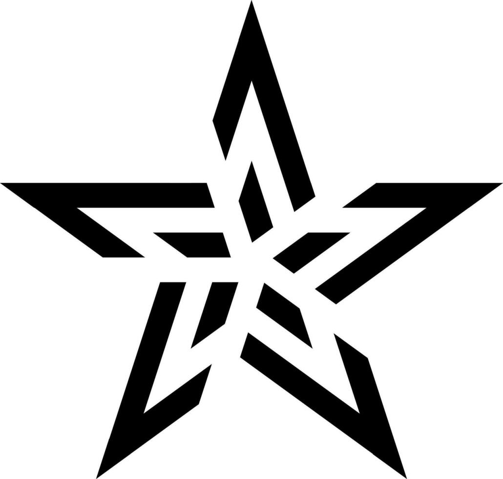 Star vector design with various shapes style