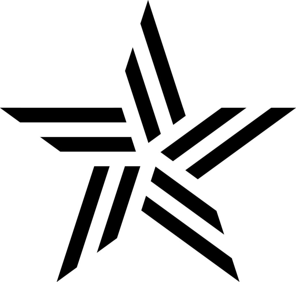 diseño de vector de estrella con estilo de varias formas