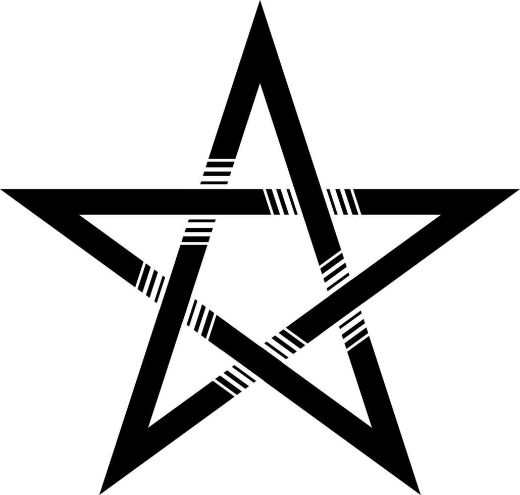 diseño de vector de estrella con estilo de varias formas