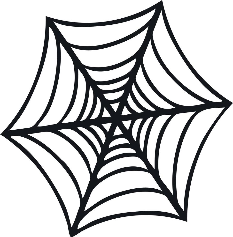 Spider web concept. Flat. Vector illustration. Image isolated on white background. Design element for design brochure poster websites