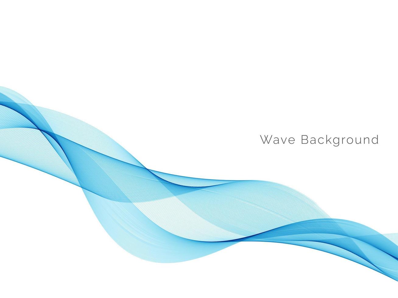 Abstract blue modern dynamic wave design background vector