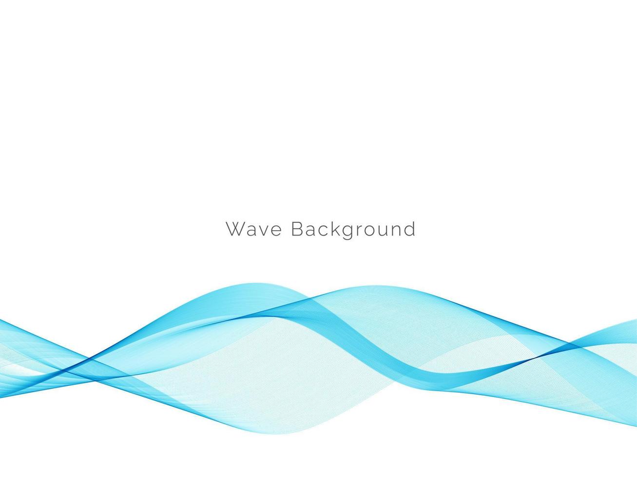 Abstract blue modern dynamic wave design background vector