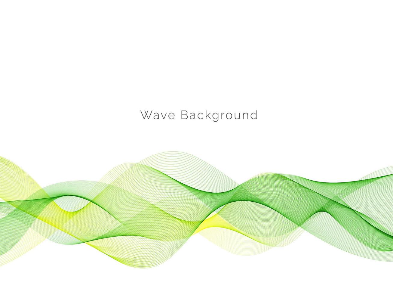 Fondo de banner de diseño de onda moderno elegante decorativo verde abstracto vector