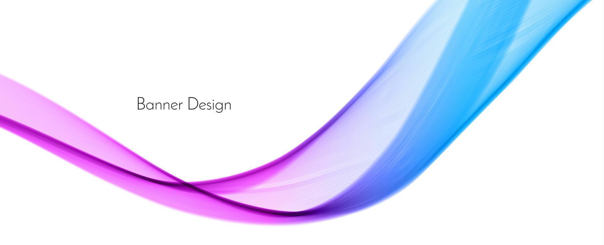 Abstract wave banner design vector