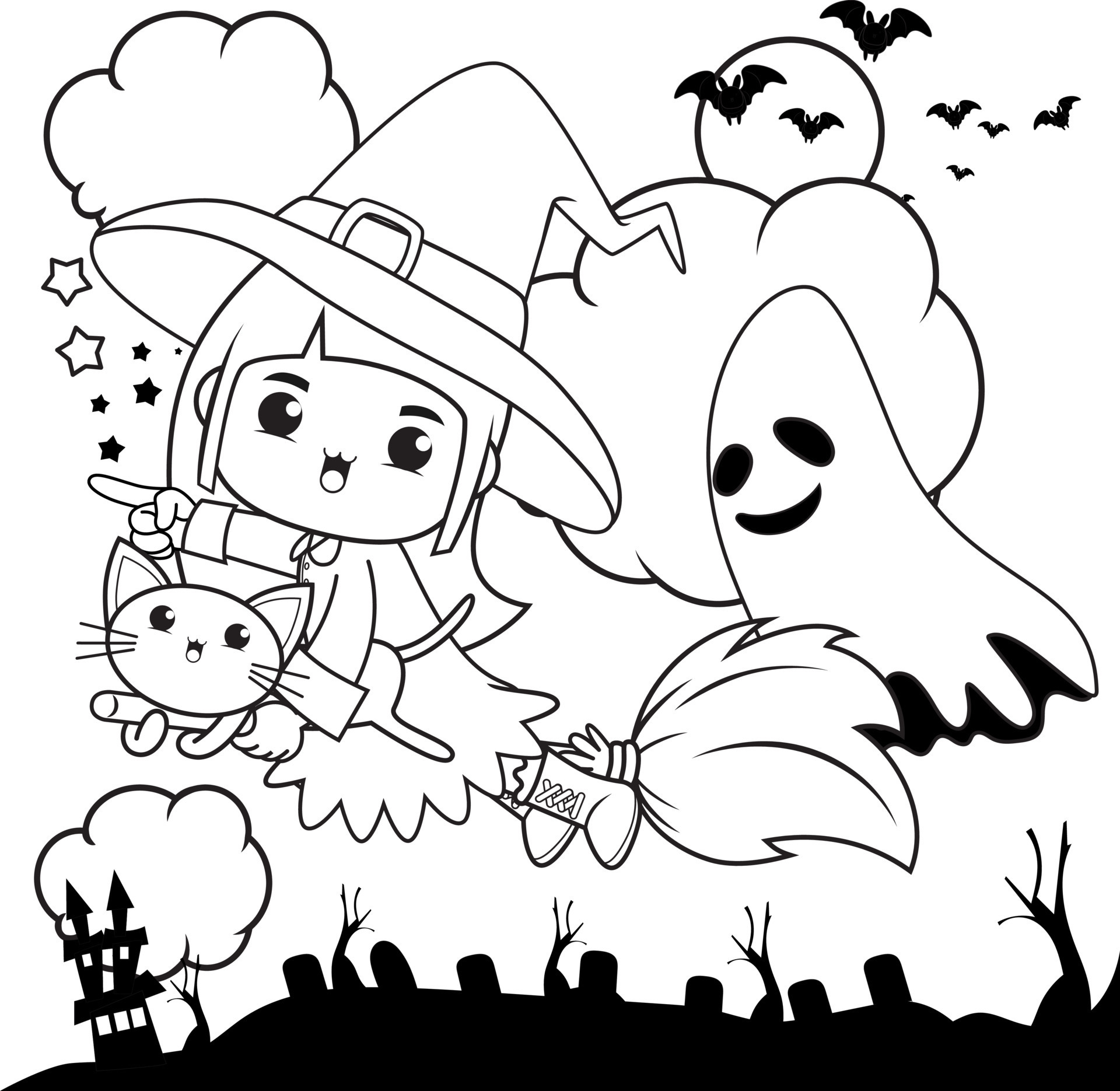 Kawaii Halloween Clip Art » Grade Onederful  Kawaii halloween, Halloween  para colorear, Dibujos de halloween