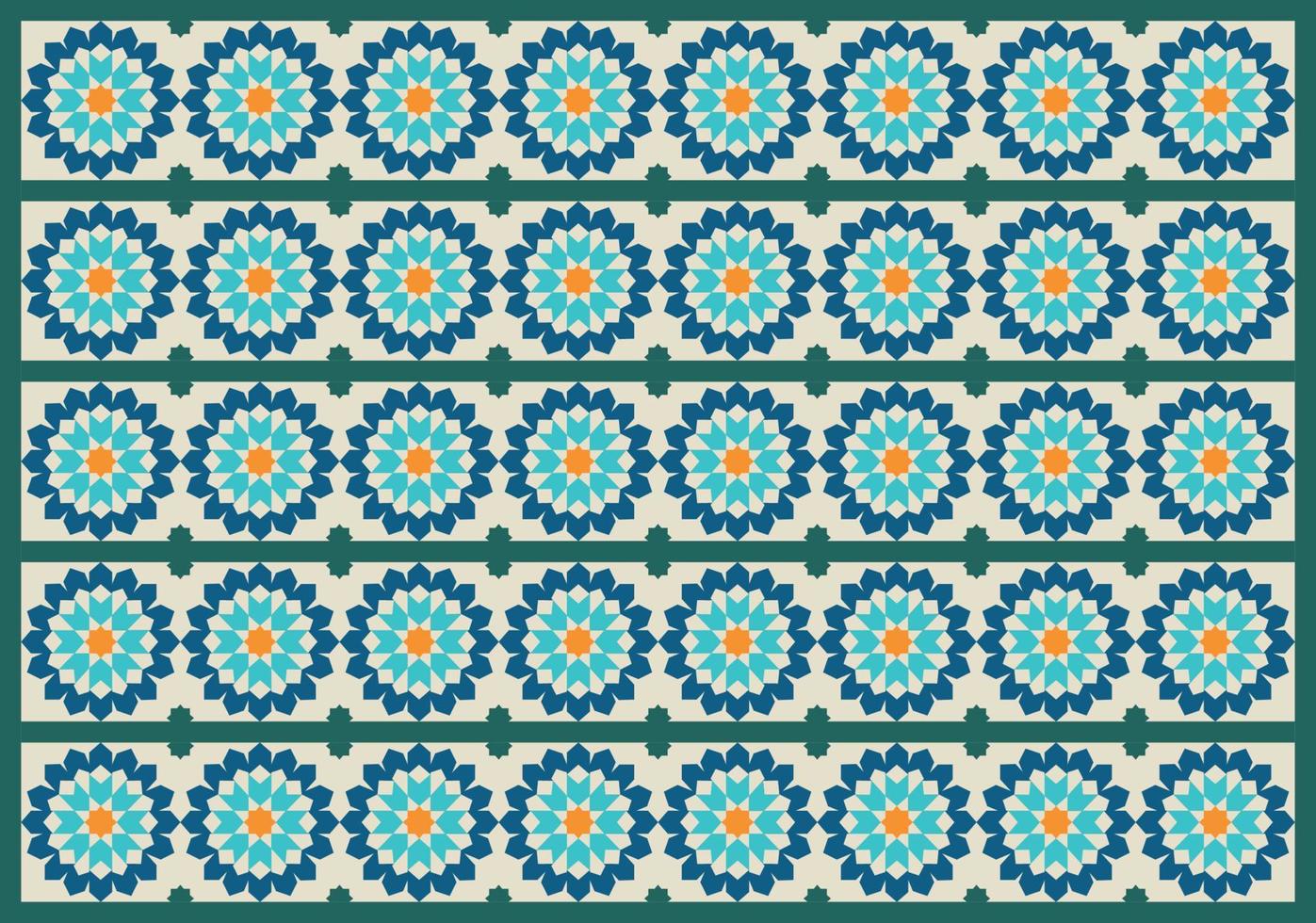 Isometric Colorful Moroccan Tile, Mosaic Seamless Pattern Wallpaper Background. vector