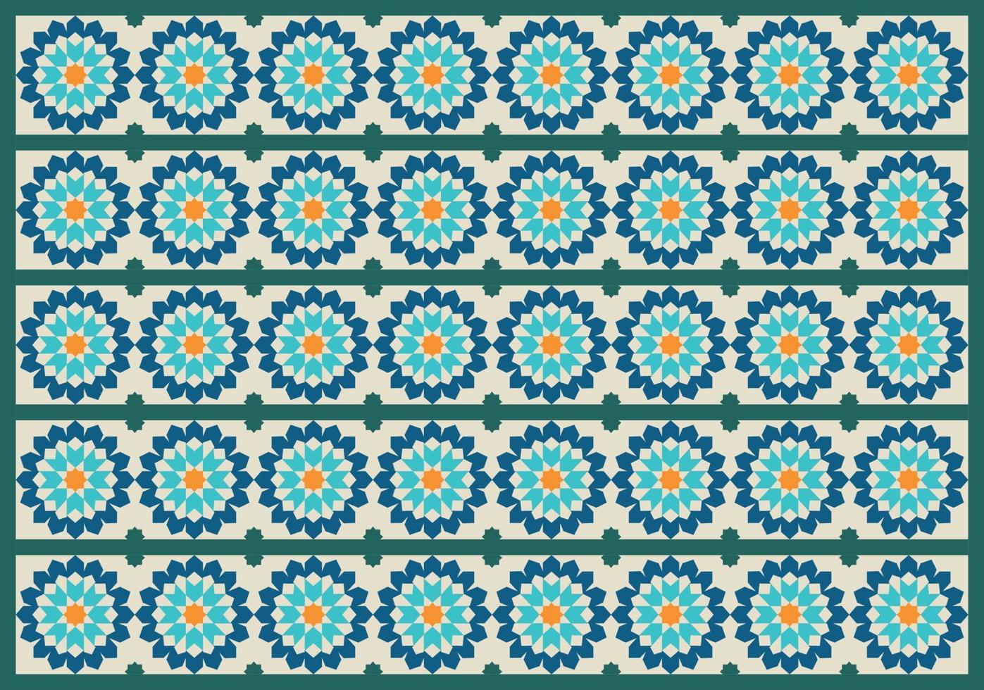 Isometric Colorful Moroccan Tile, Mosaic Seamless Pattern Wallpaper Background. vector