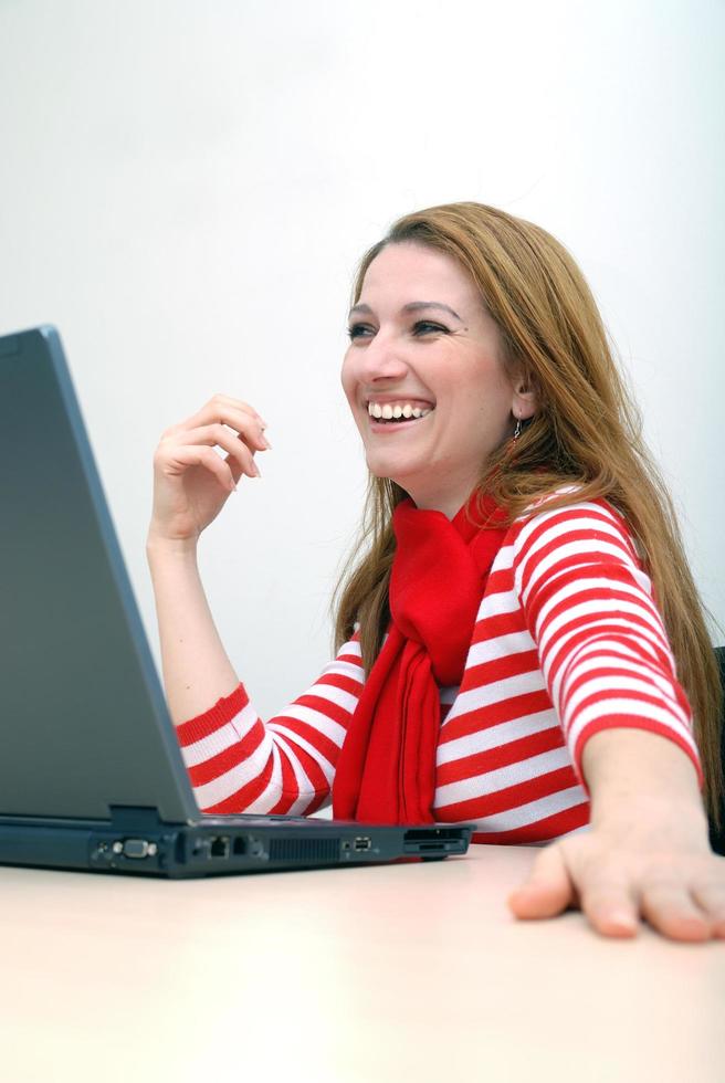 businesswoman in red... photo