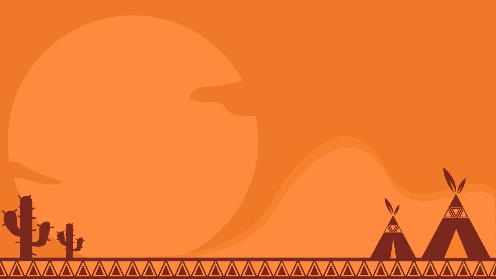 American Indian Heritage Day Background with Copy Space Area. Suitable for American Indian Heritage Day Event. vector