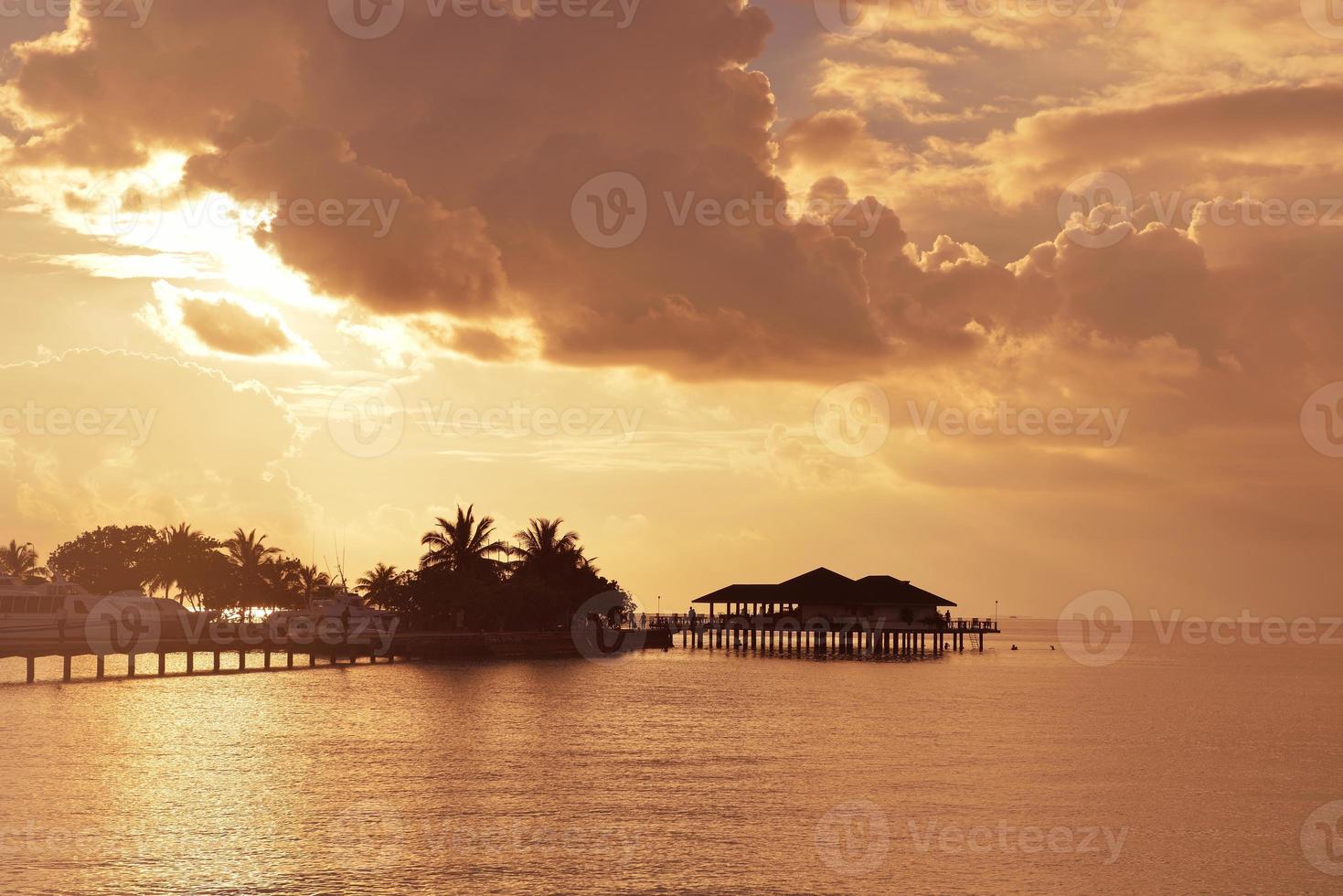 Tropical beach view photo