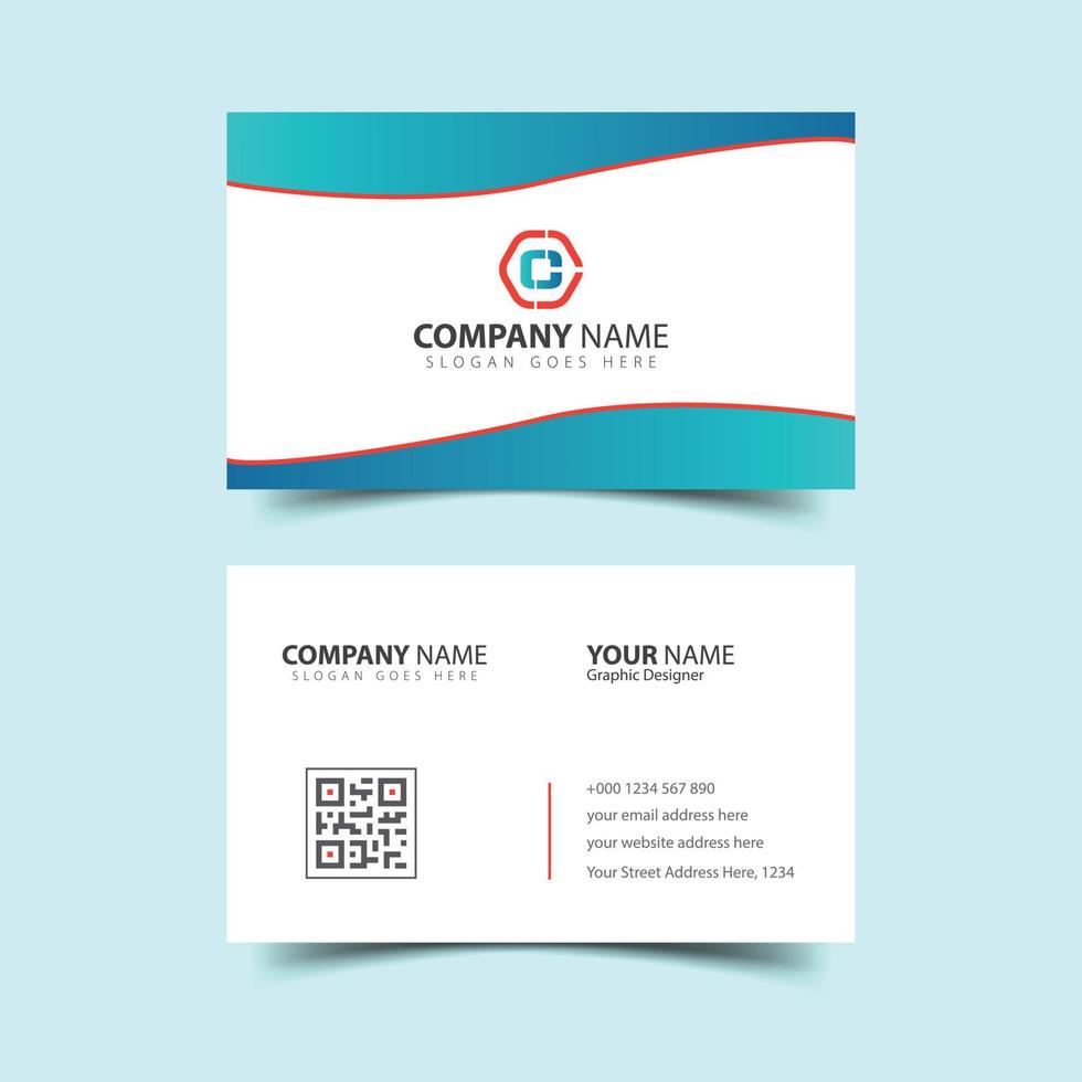 Corporate business card design, Luxury, Modern and Elegant Business Card Design template vector