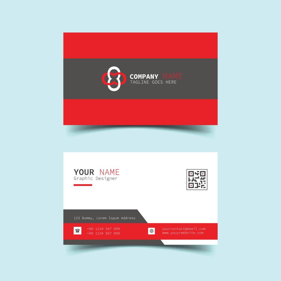 Corporate business card design, Luxury, Modern and Elegant Business Card Design template vector