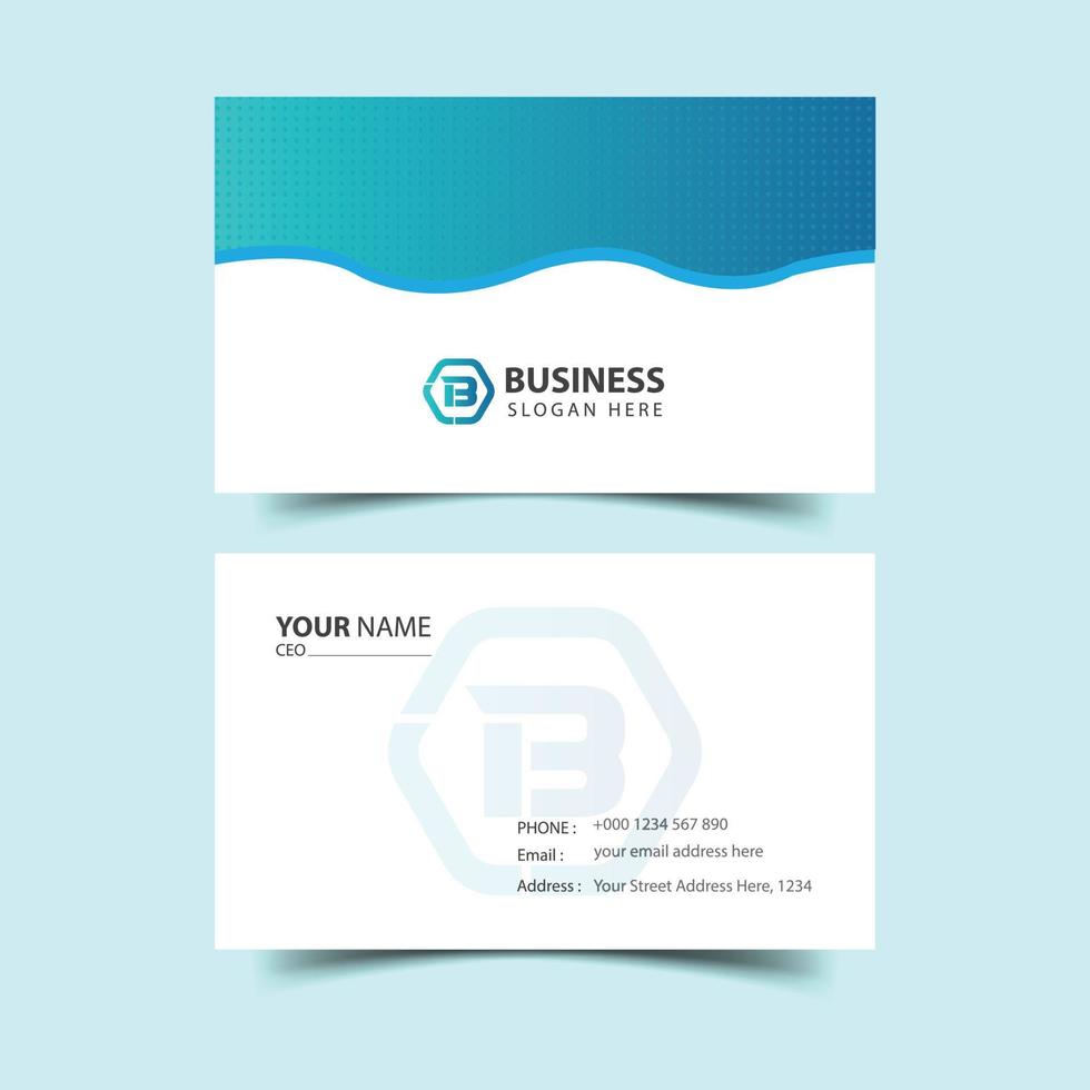 Corporate business card design, Luxury, Modern and Elegant Business Card Design template vector