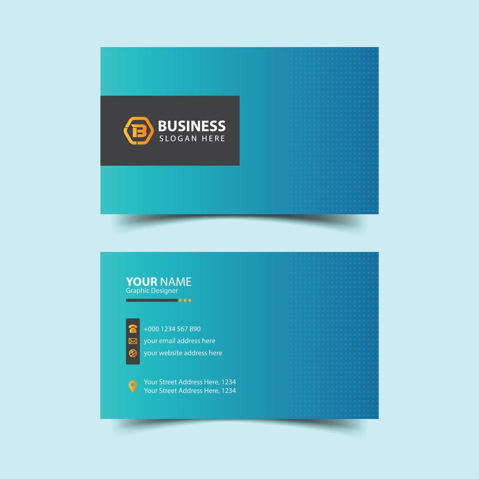 Corporate business card design, Luxury, Modern and Elegant Business Card Design template vector