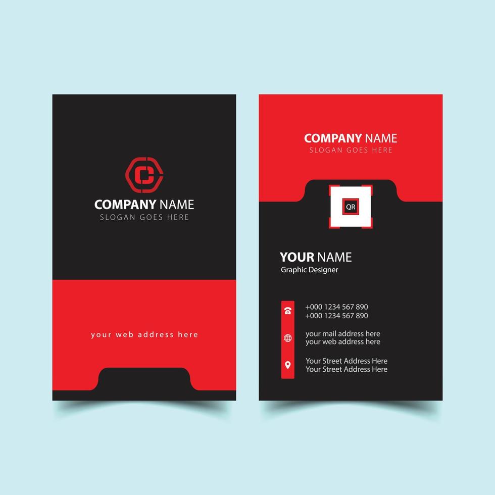 Corporate business card design, Luxury, Modern and Elegant Business Card Design template vector