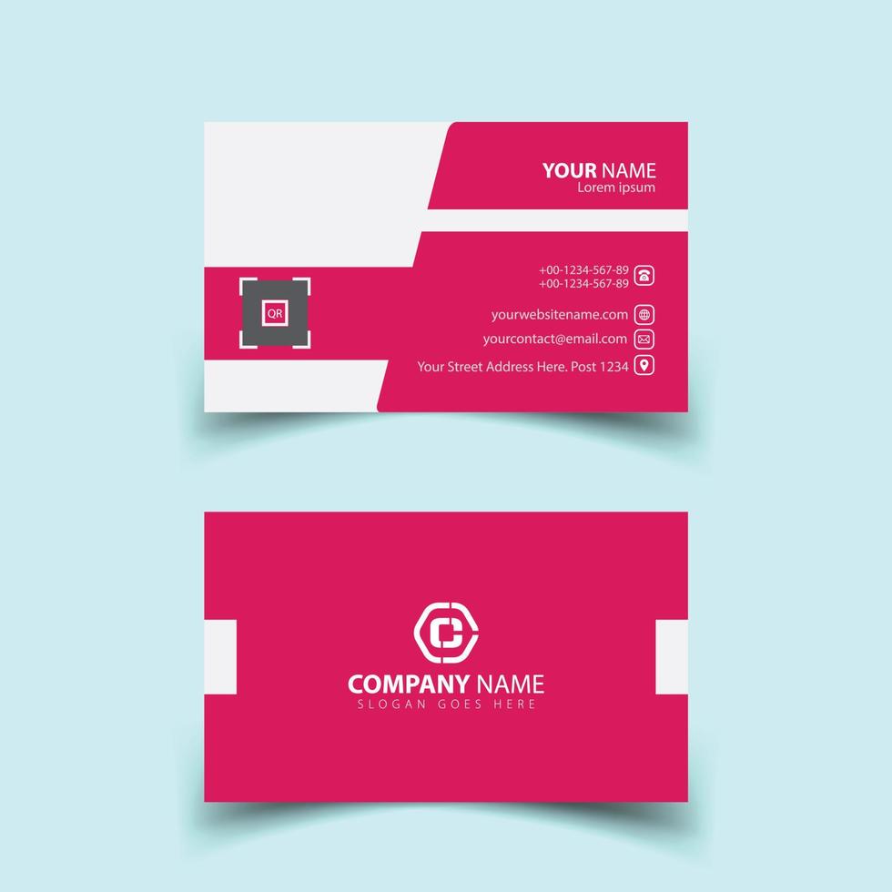 Corporate business card design, Luxury, Modern and Elegant Business Card Design template vector